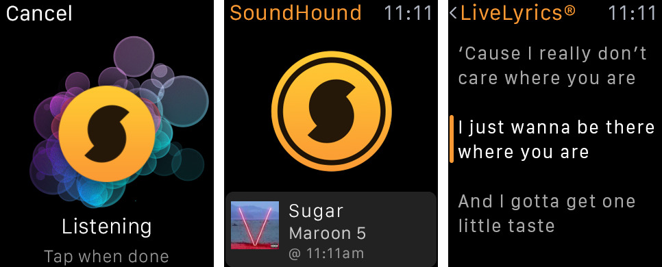 SoundHound for Apple Watch screenshot 001