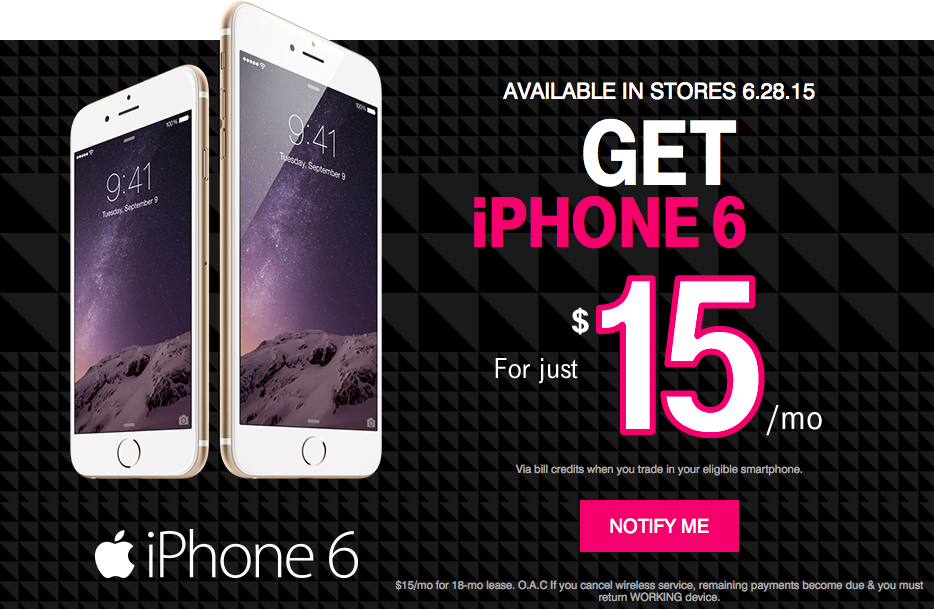 T-Mobile Jump ON Demand iPhone 6