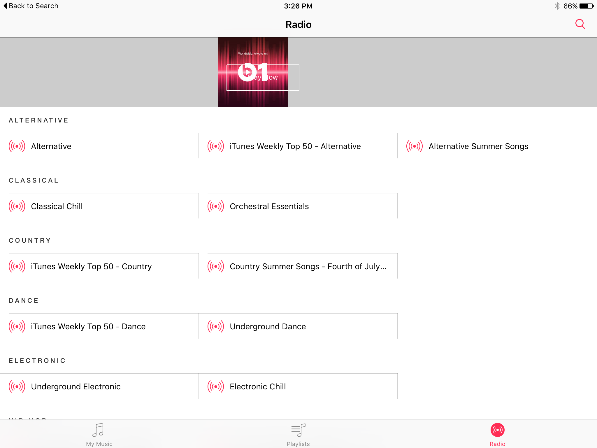 iOS 8.4 beta Beats 1 iPad screenshot 001
