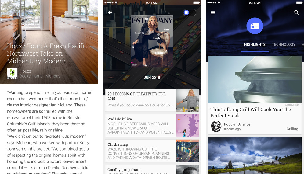 Google Play Newsstand 3.2 for iOS iPhone screenshot 001