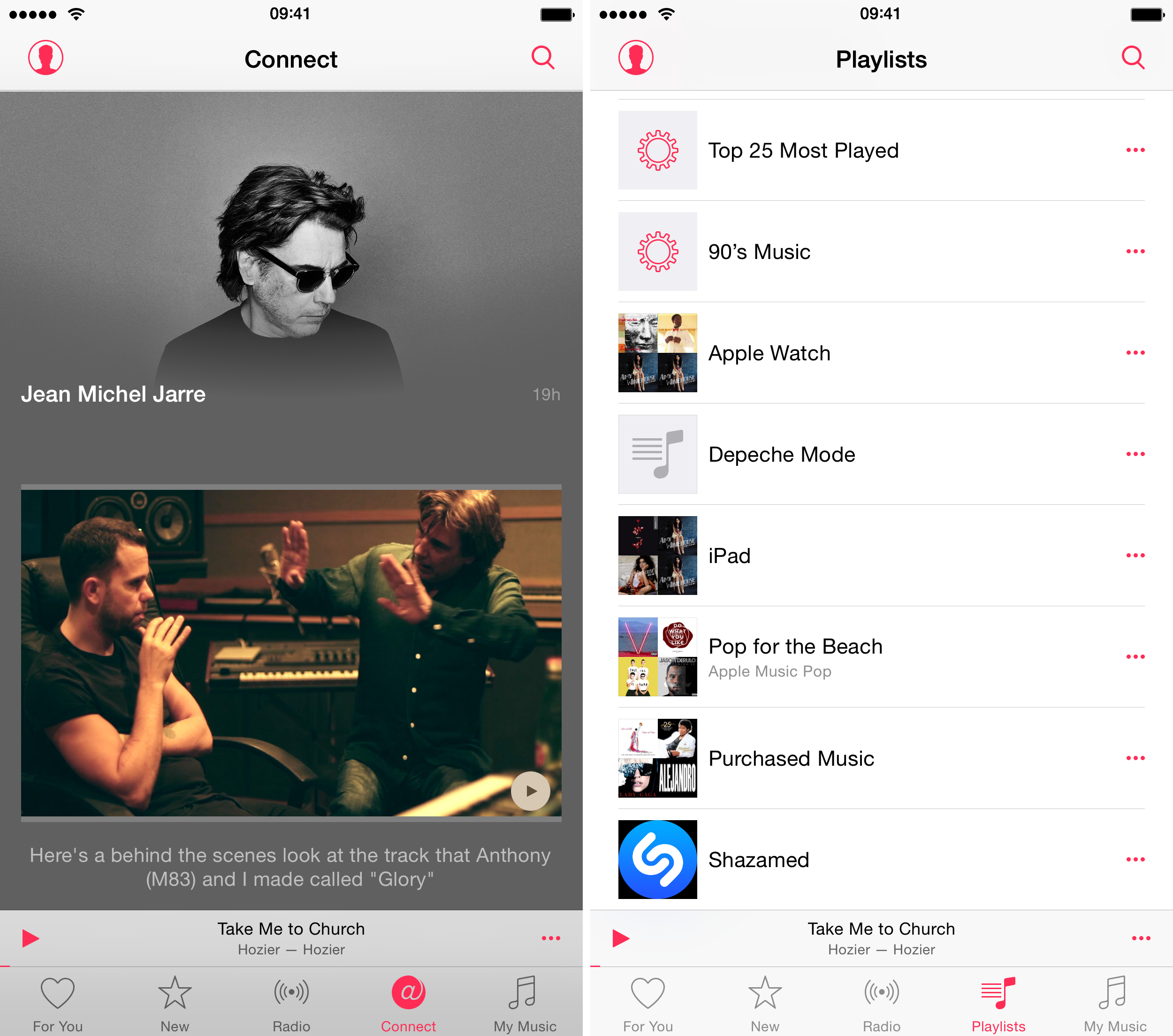 How to replace Connect with Playlists iOS 8.4 Music iPhone screenshot 003