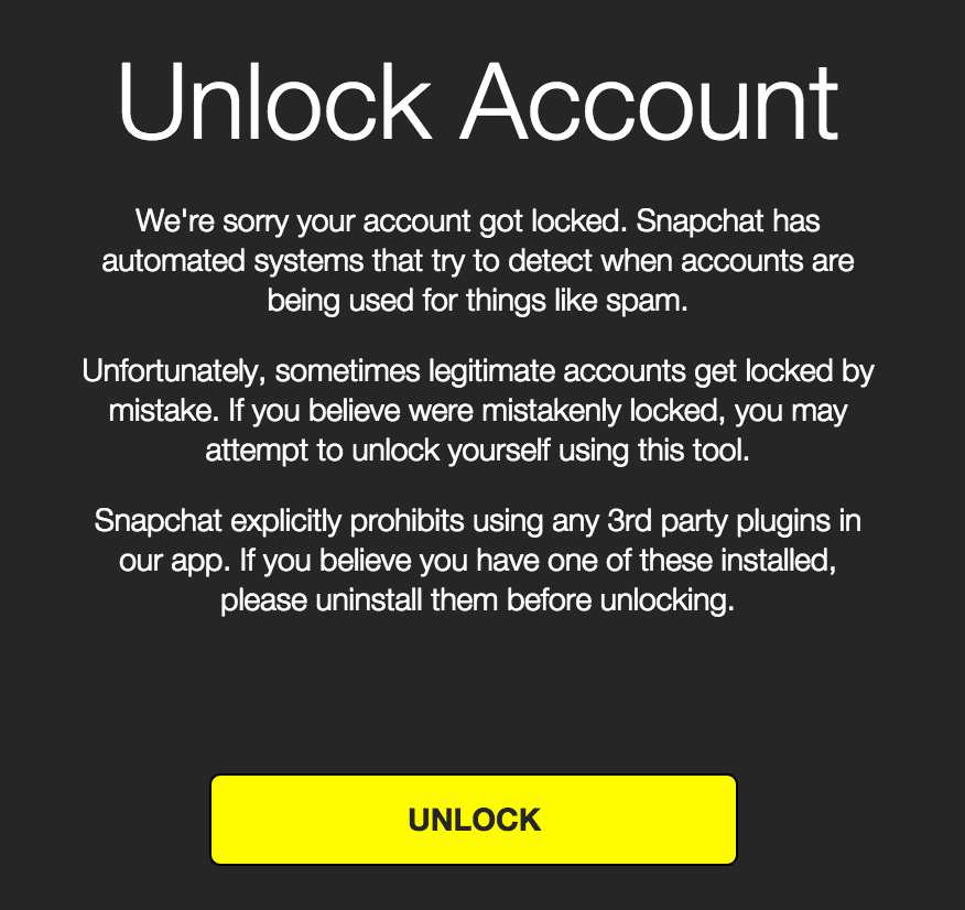 Snapchat is locking out users who use Snapchat-oriented ...