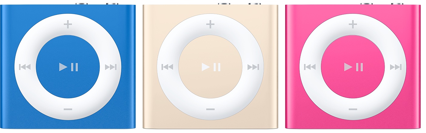 iPod shuffle new colors iTunes graphics