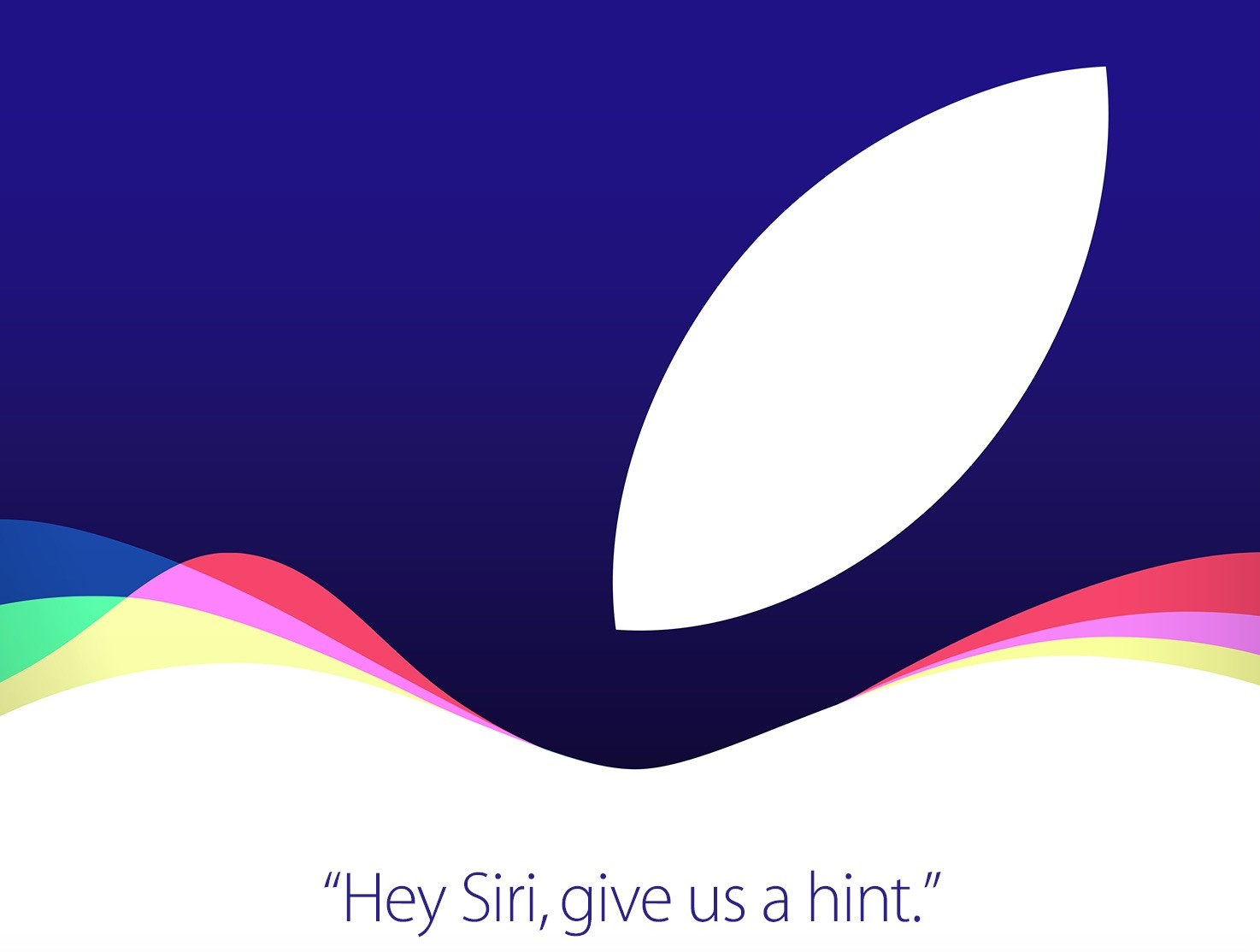 Apple September 2015 event invite graphics