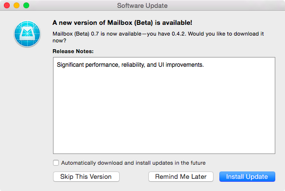 Mailbox for Mac beta prompt