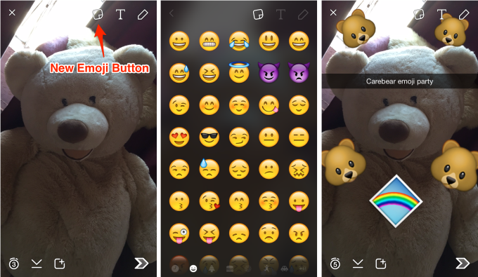 Snapchat placeable Emoji