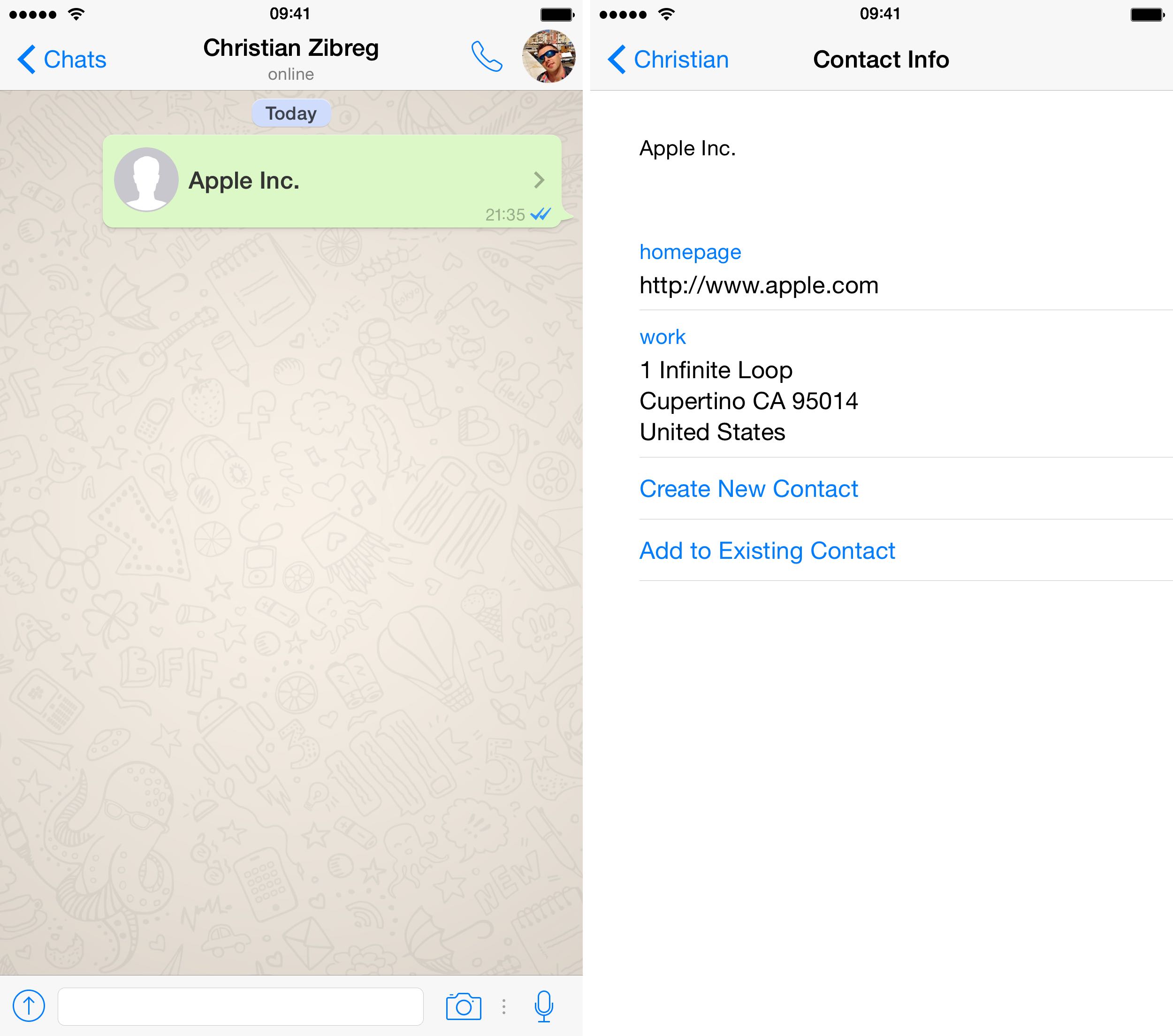 WhatsApp 2.12.5 for iOS iPhone screenshot 007