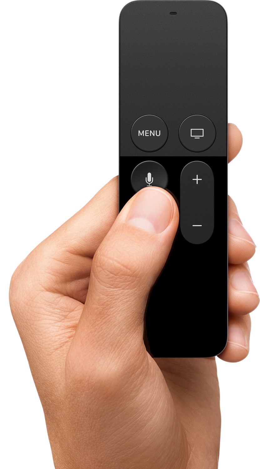 Apple TV 4 remote in hand image 002