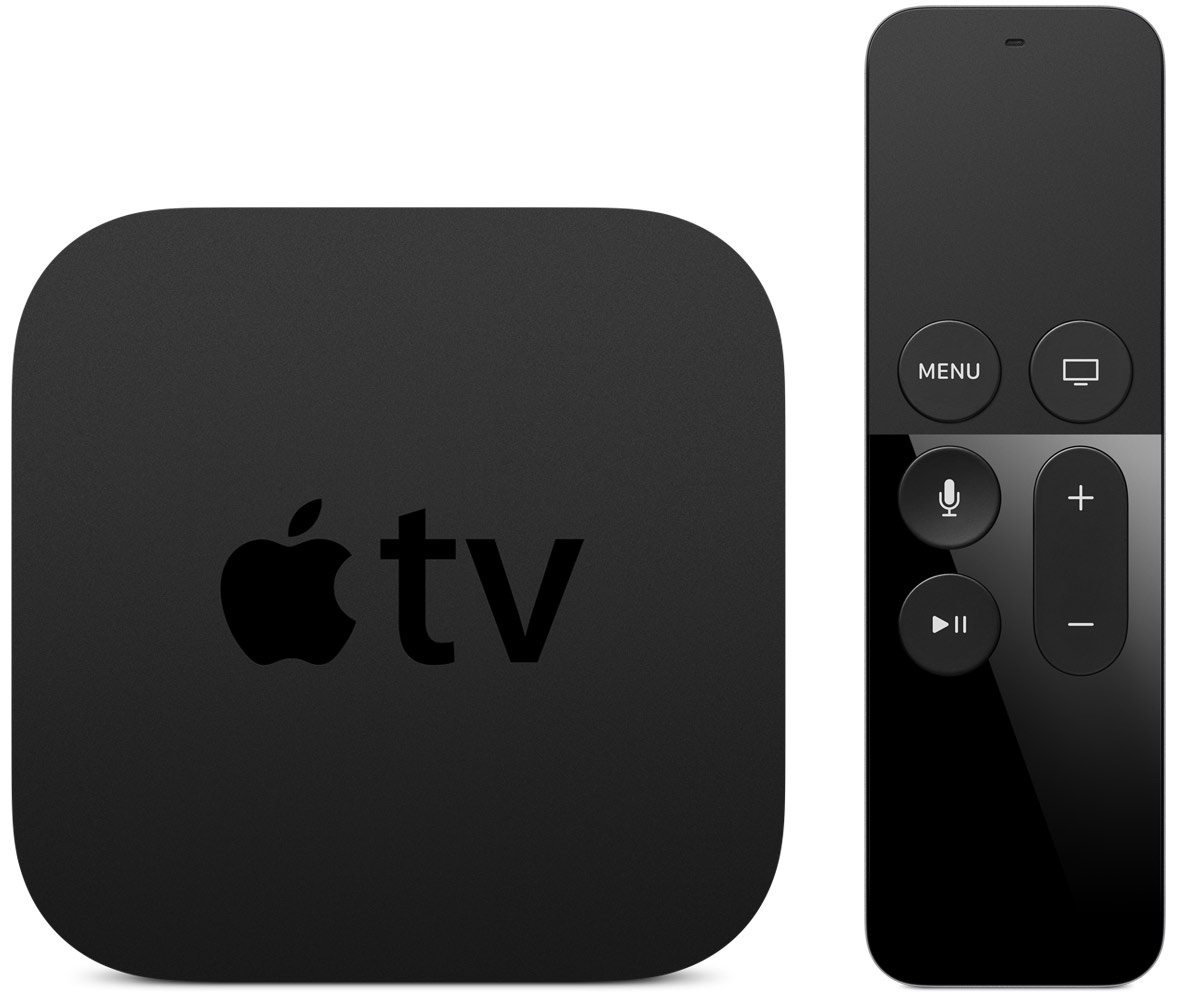 Apple TV 4 top view remote