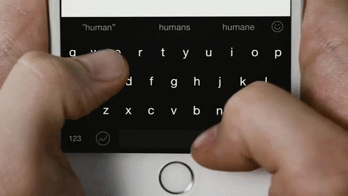 Next Keyboard 1.0 for iOS Quick Cursor