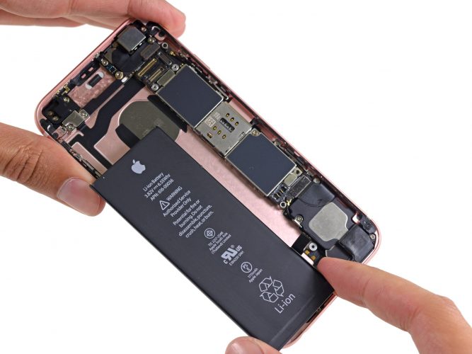 Iphone Battery Encryption Chip iPhone 6s teardown: smaller battery, heavier display, fewer chips and ...