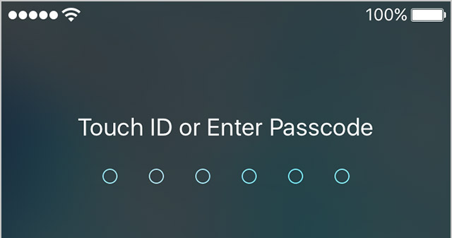 iOS 9 6 digit Passcode Lock screen teaser 001