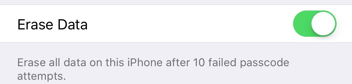 iOS 9 Passcode settings iPhone screenshot 002