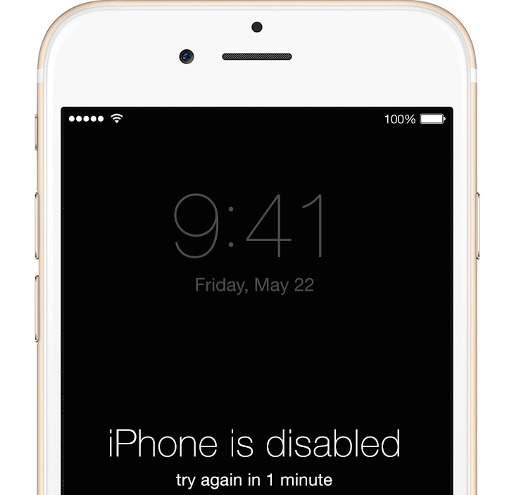 iOS 9 iPhone is disabled