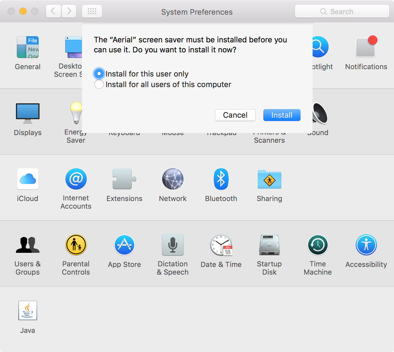 Apple TV Screensaver Mac Install