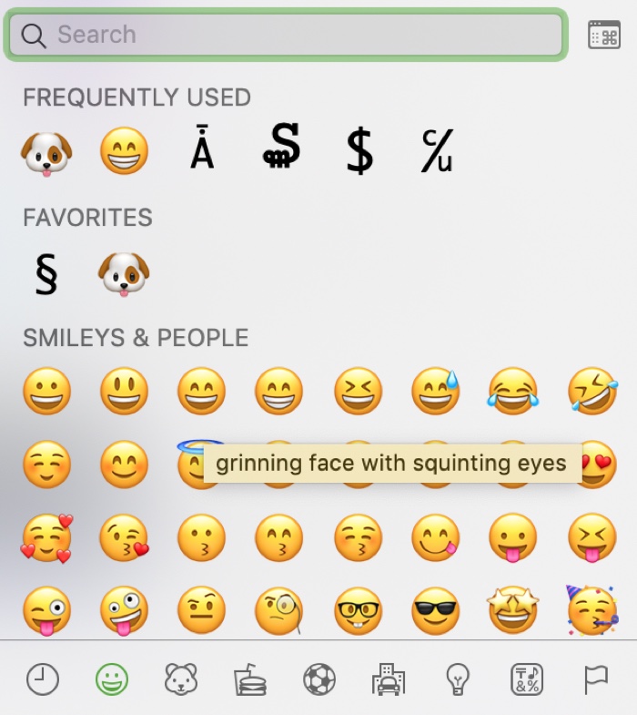 Faces two meaning smiley 😊 Smileys