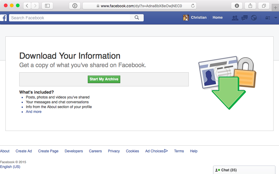 Скриншот веб-страницы удаления учетной записи Facebook 005