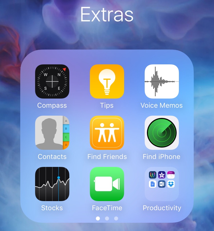 Folder in Folders iOS 9