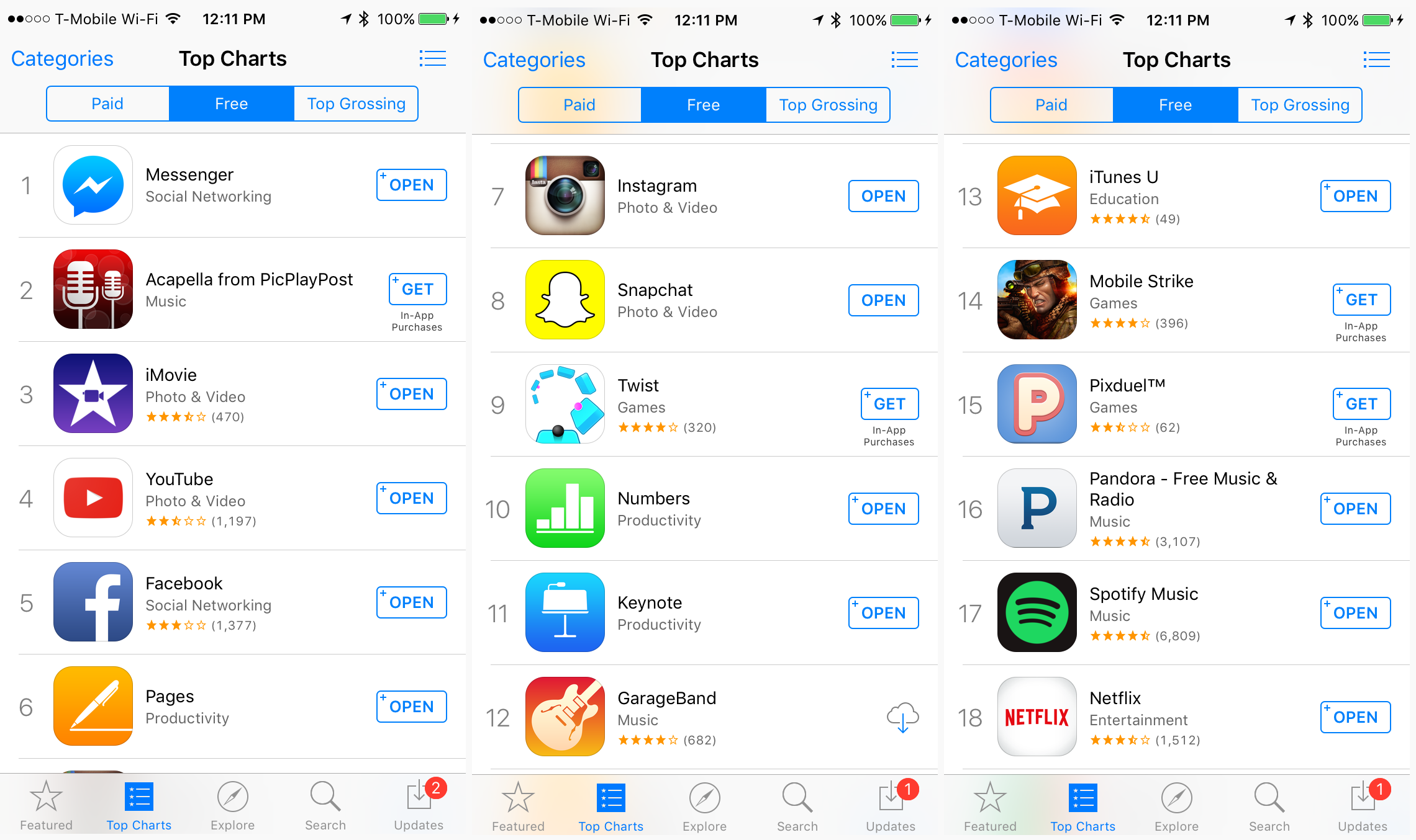 App Store Top Free charts iPhone 5s TechCrunch screenshot 002
