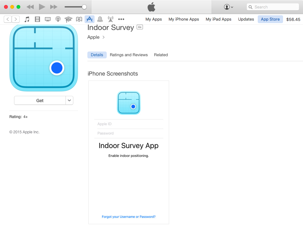 Apple Indoor Survey 1.0 for iOS iTunes listing Mac screenshot 001