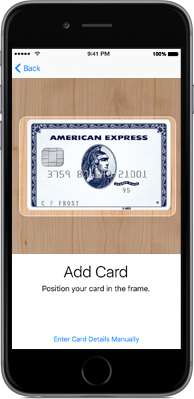 Apple Pay American Express Add Card