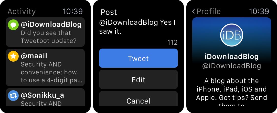 Tweetbot for Apple Watch