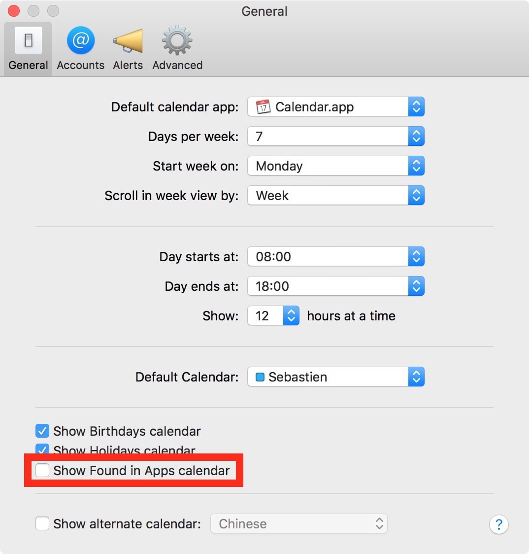 Calendar And Messaging App Starting With Start Up Of Mac