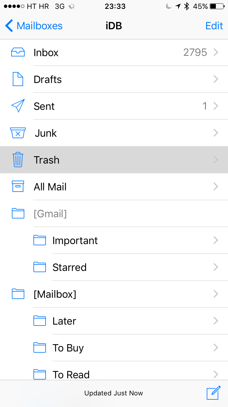iOS 9 Mail Trash All iPhone screenshot 008