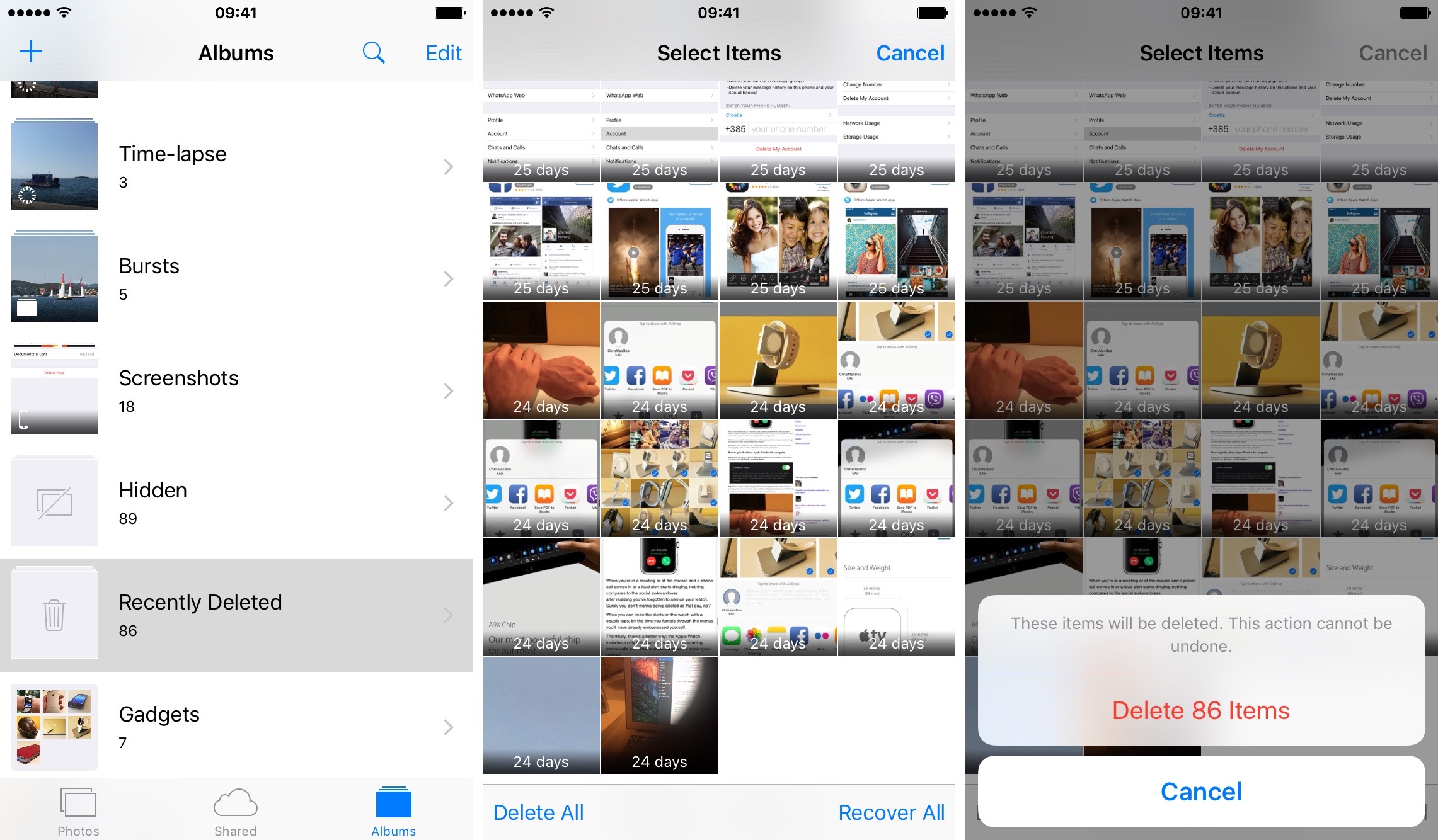 iOS 9 Manage Storage iPhone screenshot 005