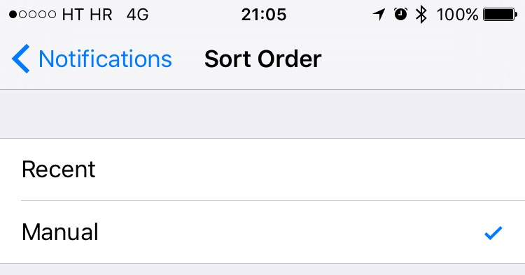 iOS 9 Settings Notifications Group by App iPhone screenshot 002