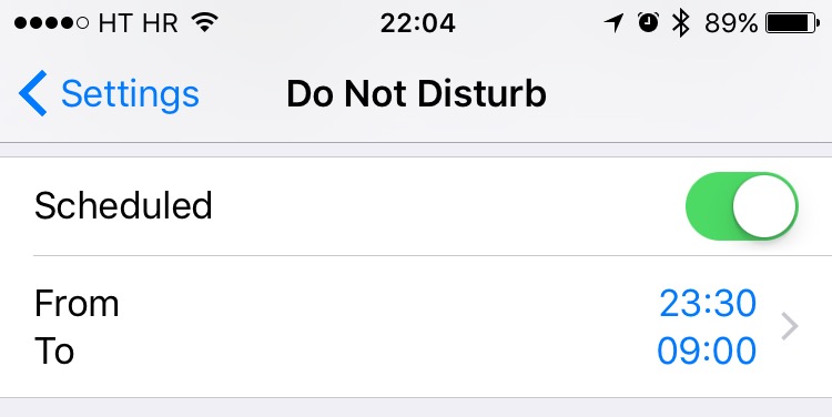 How to schedule Do Not Disturb iPhone screenshot 002