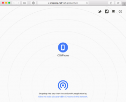 Check out Snapdrop, a web-based clone of Apple's AirDrop