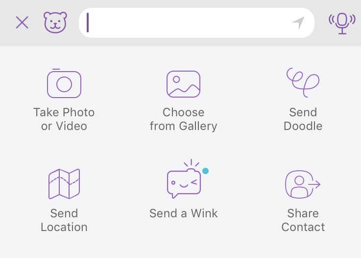 Viber 5.7 for iOS Wink messaging iPhone screenshot 001