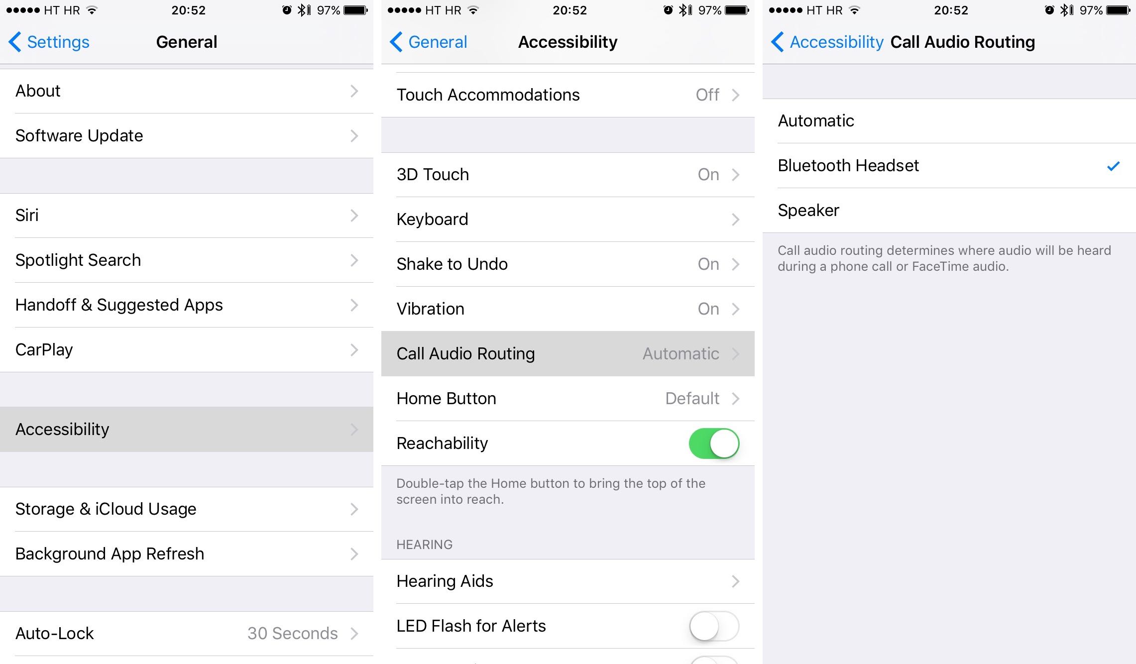 how to route iPhone calls Bluetooth screenshot 001