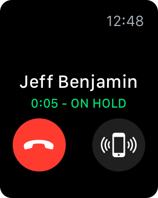 Apple Watch Call on Hold