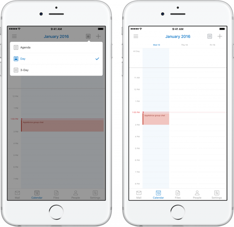 Timeline Outlook Widget Ios Outlook for iOS gains Skype integration, Mac app updated with Split ...