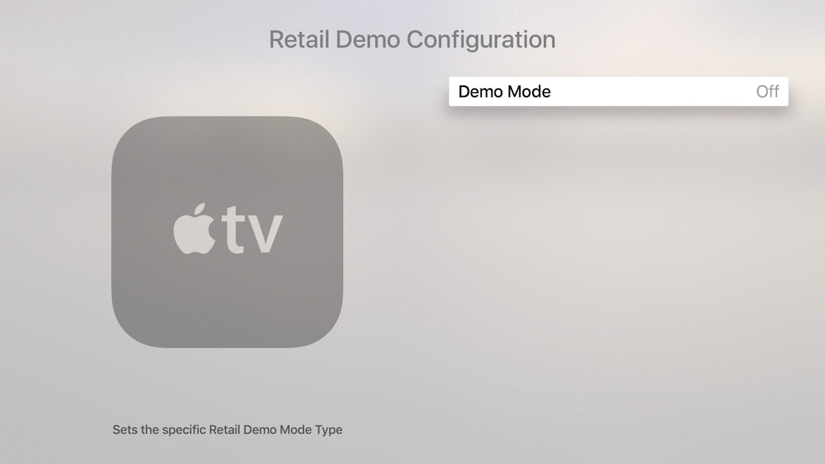Retail Demo Mode Apple TV 3