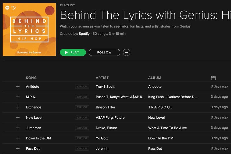 Spotify Genius teaser 001