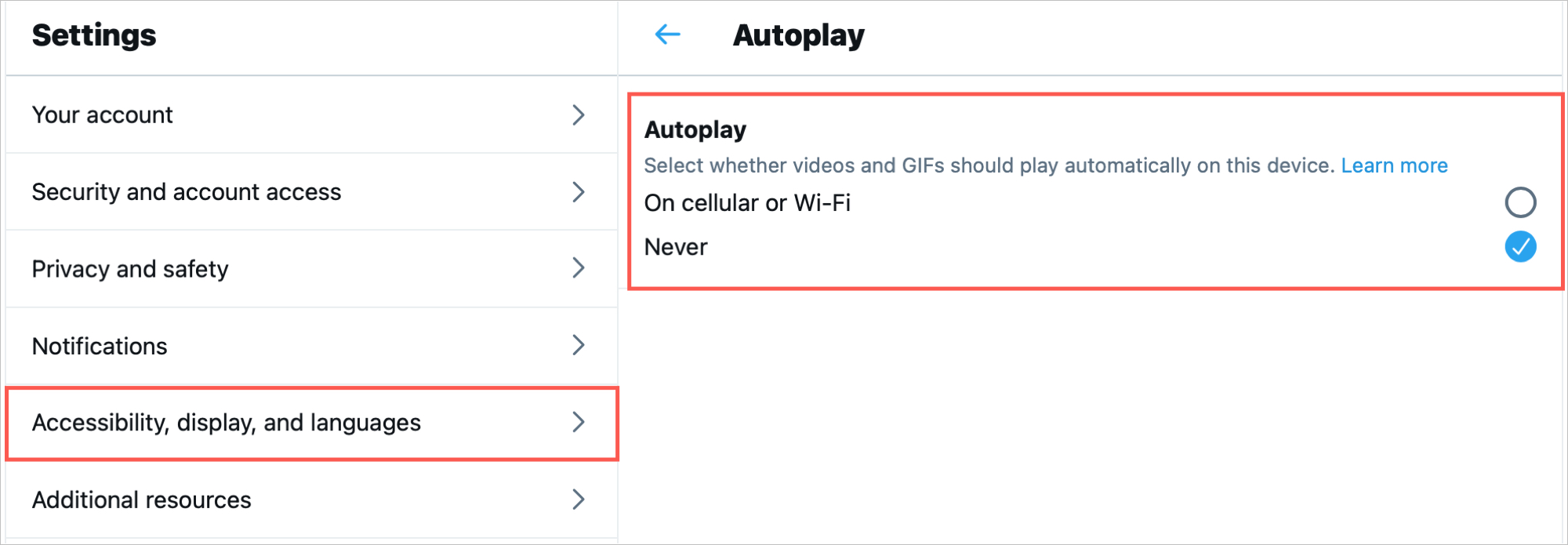 Twitter Autoplay Never Online