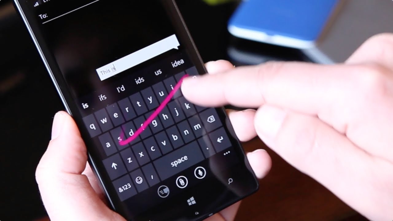 Windows Phone Word Flow keyboard 001