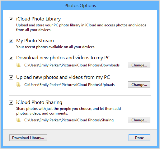 iCloud for Windows PC screenshot 001