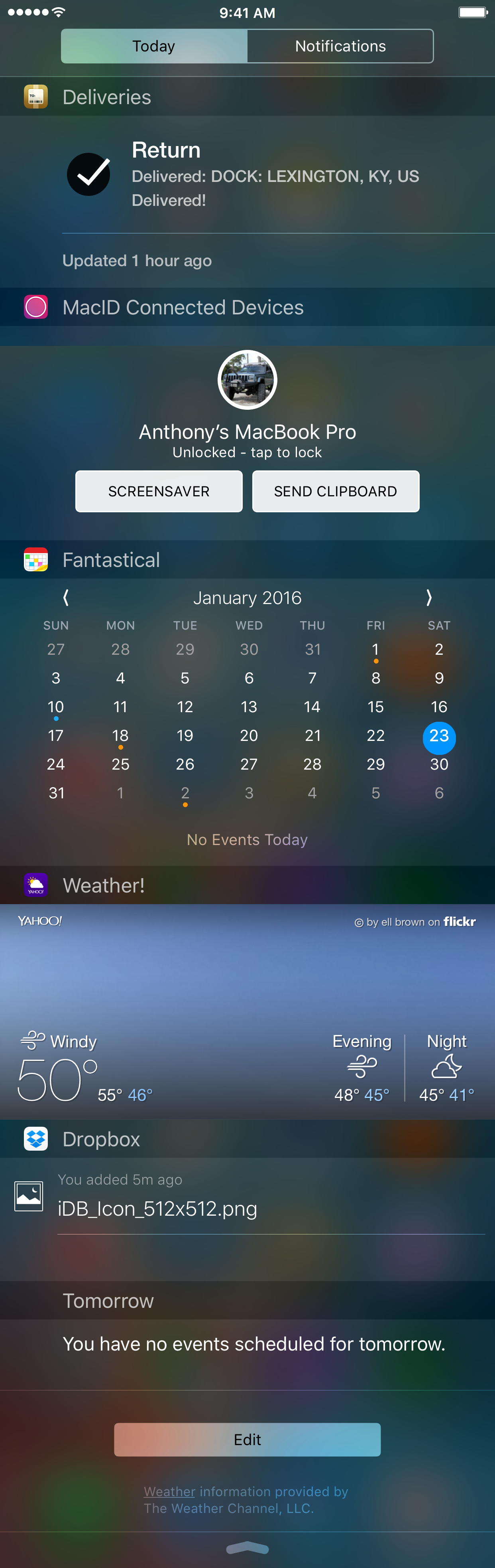 notification center widgets best apps
