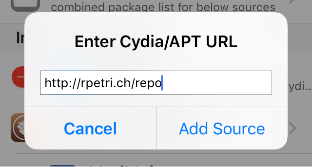 ryan petrich beta repository add in cydia