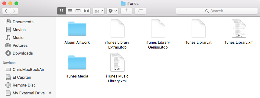 iTunes folder