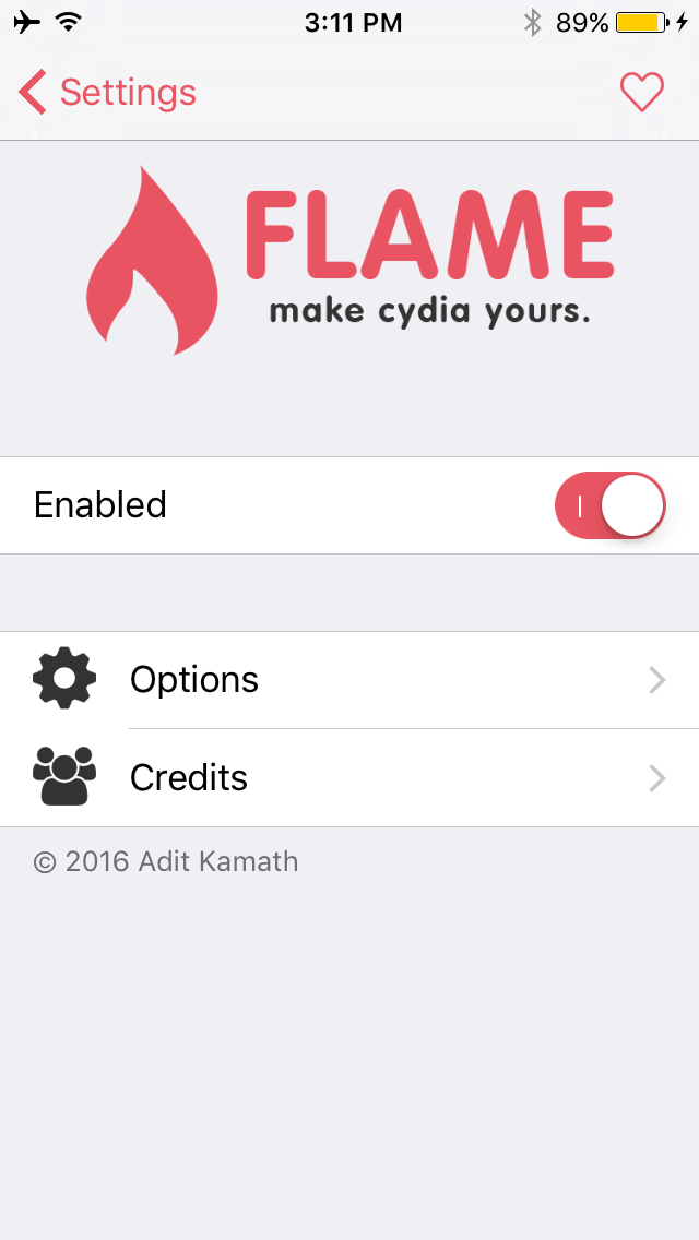 flame customize cydia main preferences pane