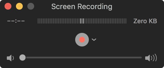 QuickTime screen recording
