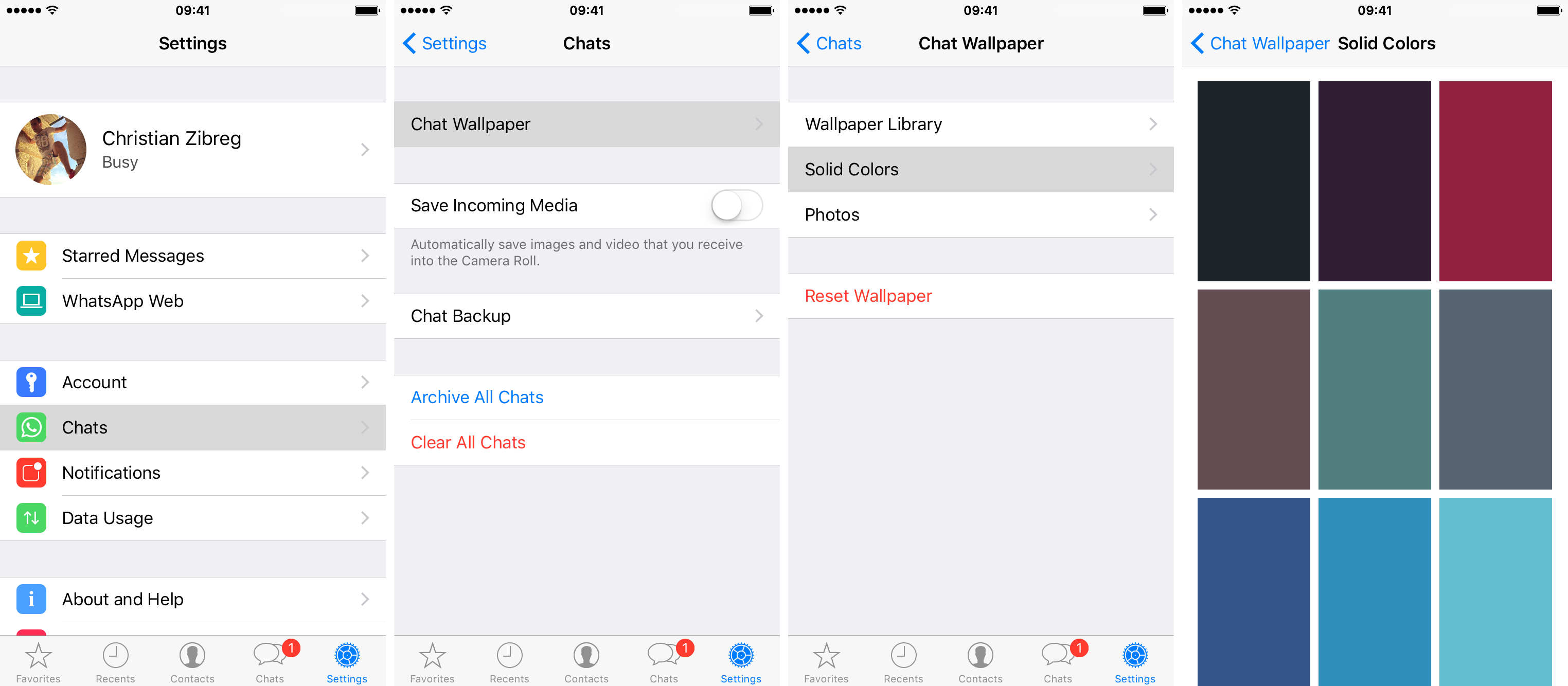 WhatsApp 2.12.14 for iOS iPhone screenshot 002
