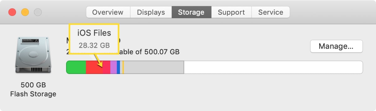 Mac Storage Space Files About This Mac