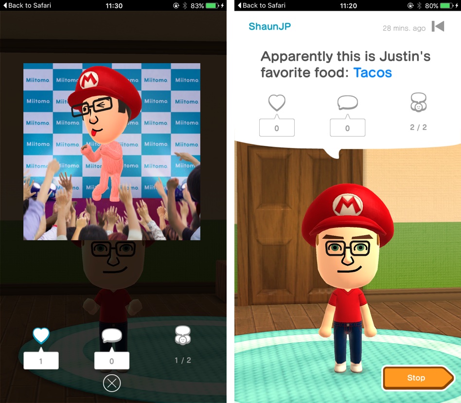 Nintendo Miitomo for iOS iPhone screenshot 003