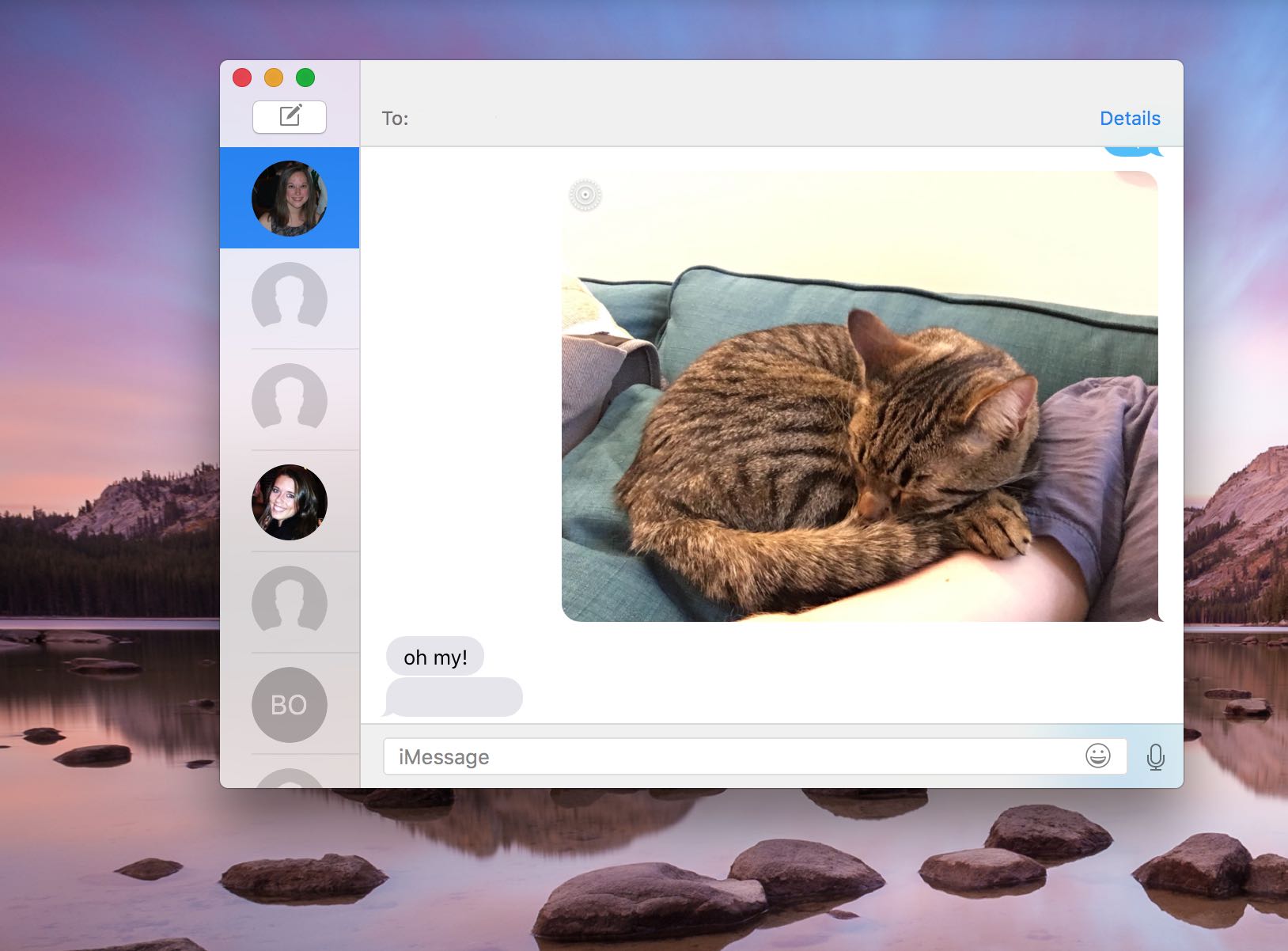 OS X El Capitan Messages Live Photos Mac screenshot 001